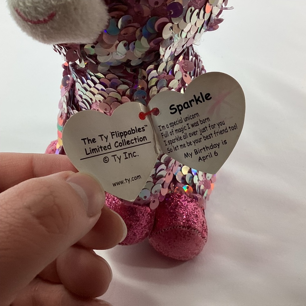 TY Flippables Sequin Plush Sparkle 6" Unicorn Flips Color Change Stuffed  Animal - Picture 11 of 14